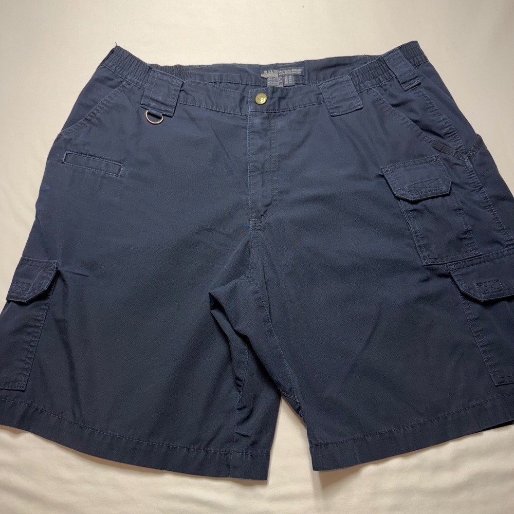 5.11 Tactical Series Mens Navy Blue Ripstop Cargo Shorts Style 72287 Size 38